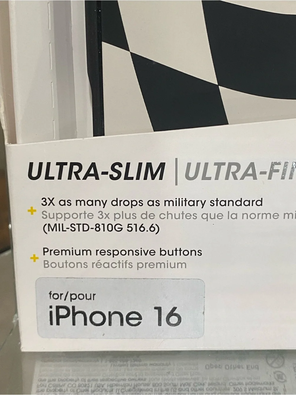 OtterBox Symmetry Series Ultra-Slim iPhone 16 Case - Black & White, new!